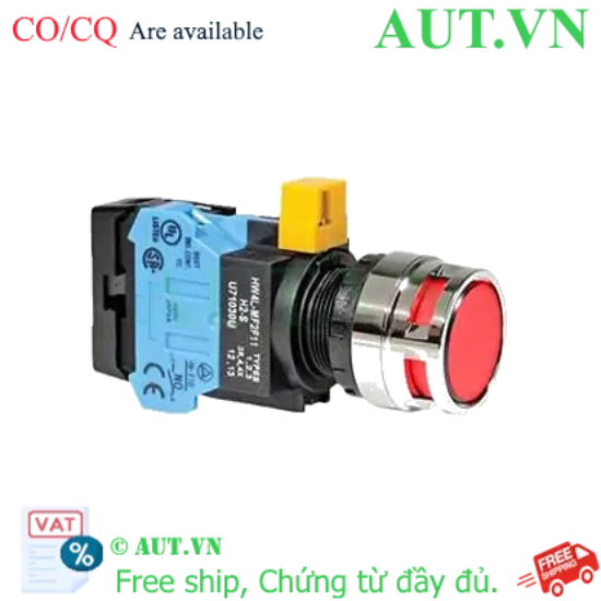 Ảnh của Nút nhấn nhả IDEC HW4L-MF2F10QD-R-24V D22 1NO (Đỏ)