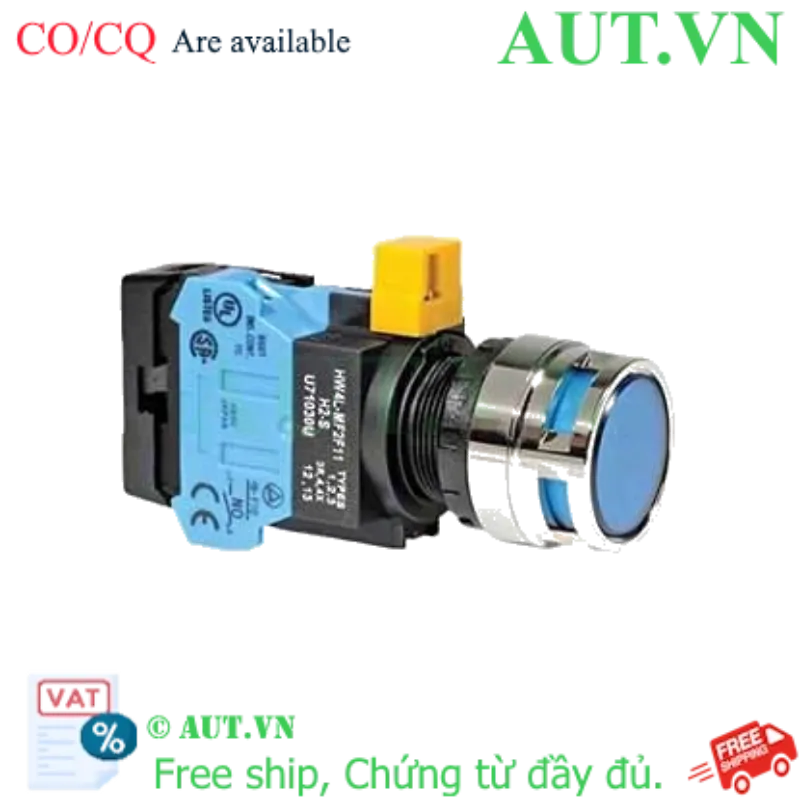Ảnh của Nút nhấn nhả IDEC HW4L-MF2F10QD-S-24V D22 1NO (Xanh)