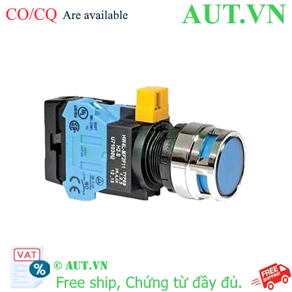 Ảnh của Nút nhấn nhả IDEC HW4L-MF2F10QD-S-6V D22 1NO (Xanh)