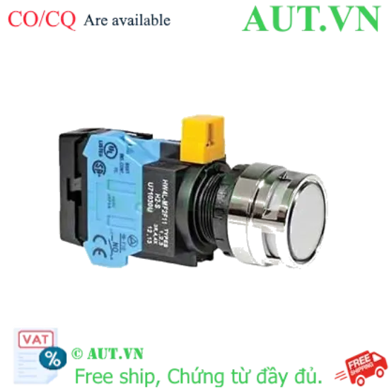 Ảnh của Nút nhấn nhả IDEC HW4L-MF2F10QD-W-12V D22 1NO (Trắng)