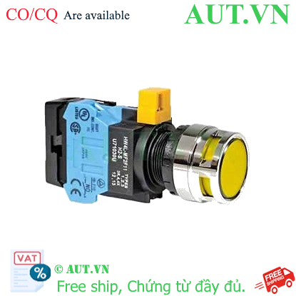 Ảnh của Nút nhấn nhả IDEC HW4L-MF2F10QD-Y-24V D22 1NO (Vàng)