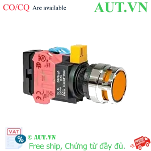 Ảnh của Nút nhấn nhả IDEC HW4L-MF2F11QD-A-6V D22 1NO+1NC (Hổ phách)