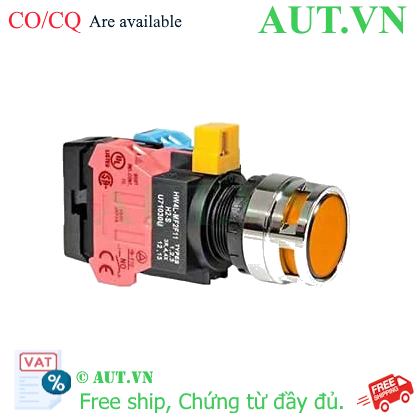 Ảnh của Nút nhấn nhả IDEC HW4L-MF2F11QD-A-6V D22 1NO+1NC (Hổ phách)