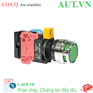 Ảnh của Nút nhấn nhả IDEC HW4L-MF2F11QD-G-24V D22 1NO+1NC (Xanh)