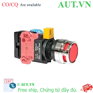 Ảnh của Nút nhấn nhả IDEC HW4L-MF2F11QD-R-12V D22 1NO+1NC (Đỏ)