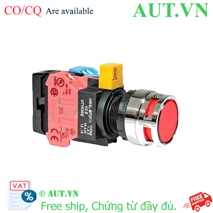Ảnh của Nút nhấn nhả IDEC HW4L-MF2F11QD-R-6V D22 1NO+1NC (Đỏ)