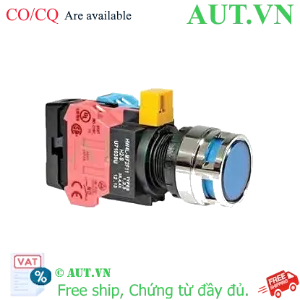 Ảnh của Nút nhấn nhả IDEC HW4L-MF2F11QD-S-12V D22 1NO+1NC (Xanh)