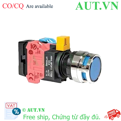 Ảnh của Nút nhấn nhả IDEC HW4L-MF2F11QD-S-6V D22 1NO+1NC (Xanh)