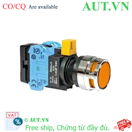 Ảnh của Nút nhấn nhả IDEC HW4L-MF2F20QD-A-6V D22 2NO (Hổ phách)