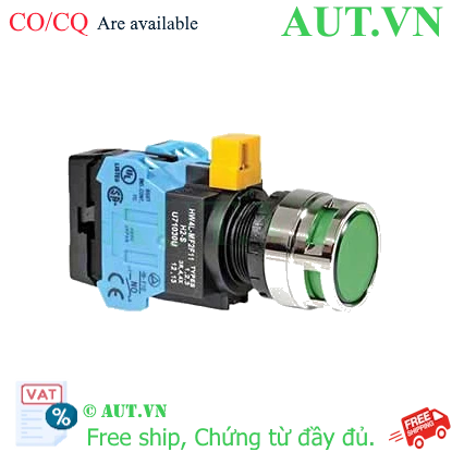 Ảnh của Nút nhấn nhả IDEC HW4L-MF2F20QD-G-12V D22 2NO (Xanh)