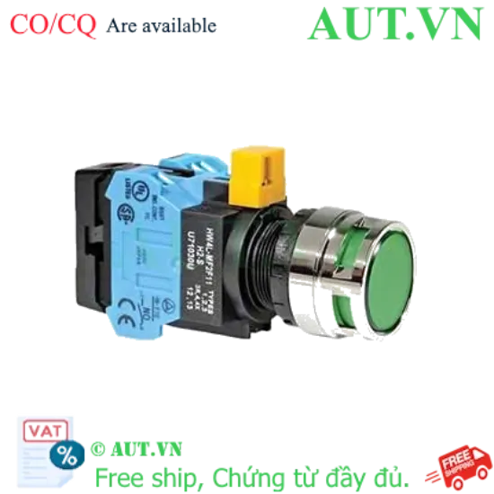 Ảnh của Nút nhấn nhả IDEC HW4L-MF2F20QD-G-6V D22 2NO (Xanh)