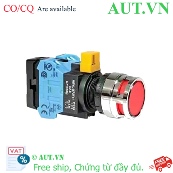 Ảnh của Nút nhấn nhả IDEC HW4L-MF2F20QD-R-6V D22 2NO (Đỏ)