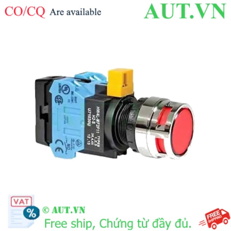 Ảnh của Nút nhấn nhả IDEC HW4L-MF2F20QD-R-6V D22 2NO (Đỏ)