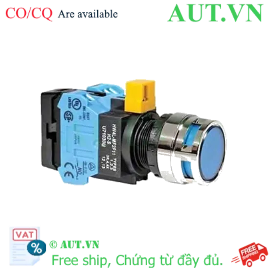 Ảnh của Nút nhấn nhả IDEC HW4L-MF2F20QD-S-6V D22 2NO (Xanh)