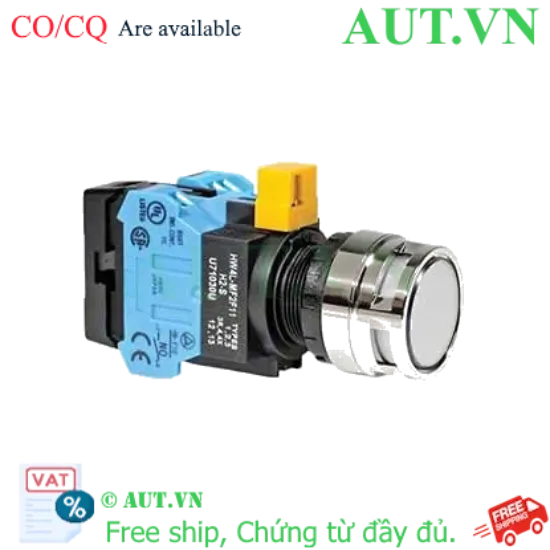 Ảnh của Nút nhấn nhả IDEC HW4L-MF2F20QD-W-6V D22 2NO (Trắng)