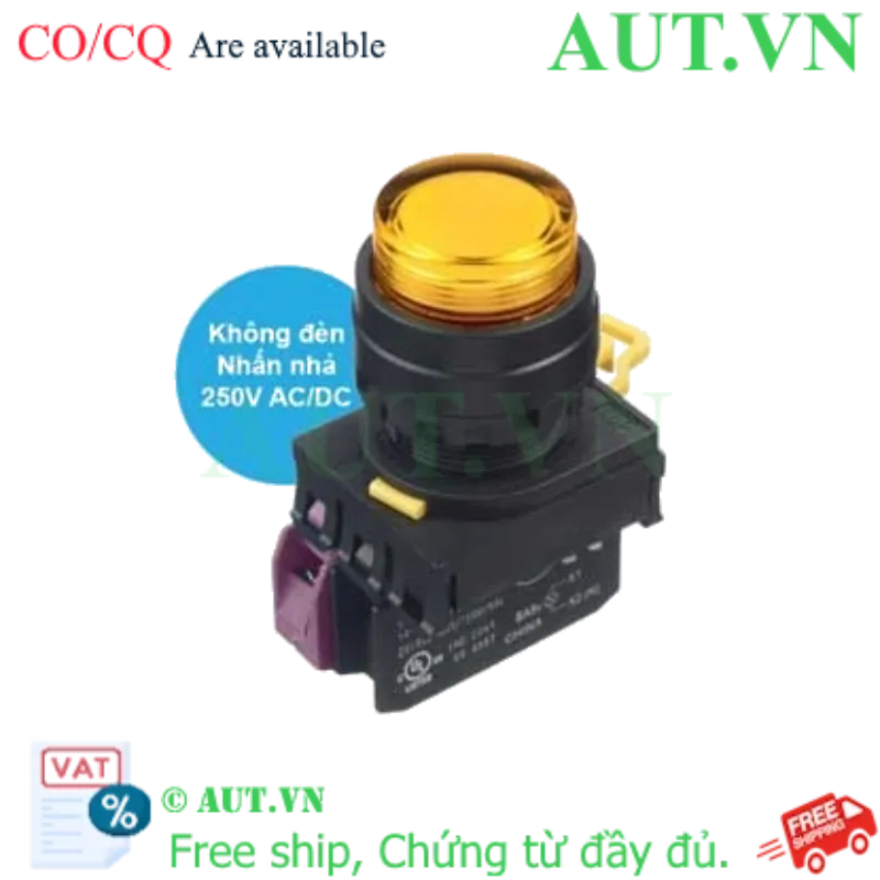 Ảnh của Nút nhấn nhả IDEC YW1L-M2E01Q0A D22 1NC (Hổ phách)