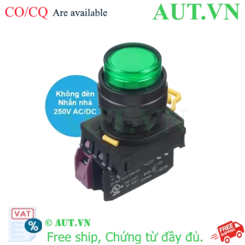 Ảnh của Nút nhấn nhả IDEC YW1L-M2E01Q0G D22 1NC (Xanh)