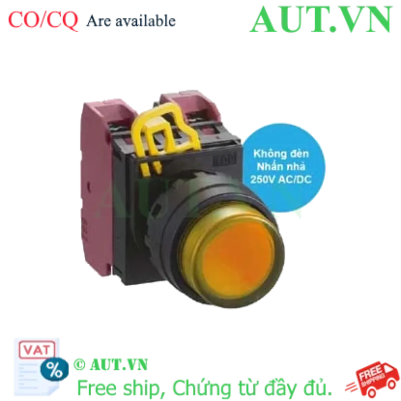 Ảnh của Nút nhấn nhả IDEC YW1L-M2E02Q0A D22 2NC (Hổ phách)