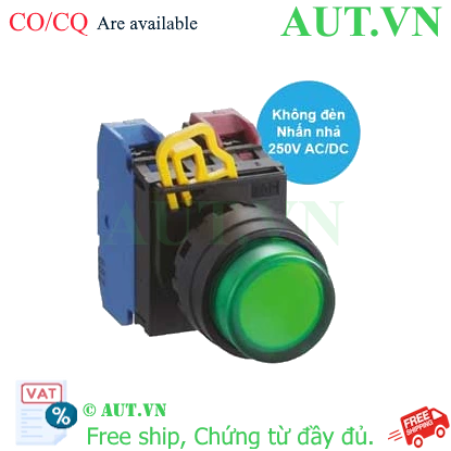 Ảnh của Nút nhấn nhả IDEC YW1L-M2E11Q0G D22 1NO+1NC (Xanh)