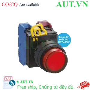 Ảnh của Nút nhấn nhả IDEC YW1L-M2E11Q0R D22 1NO+1NC (Đỏ)