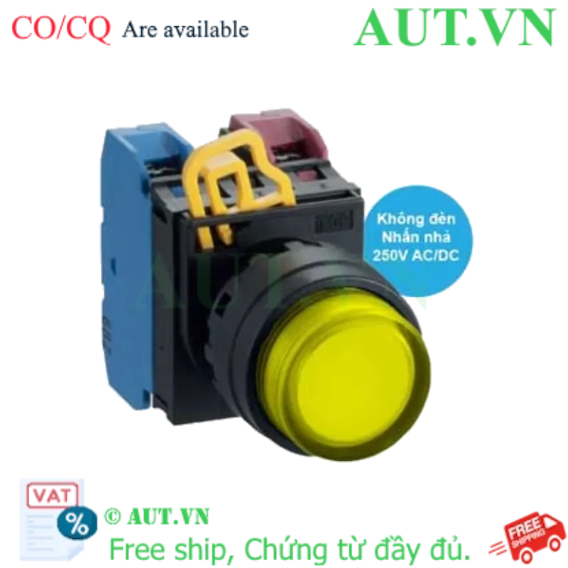 Ảnh của Nút nhấn nhả IDEC YW1L-M2E11Q0Y D22 1NO+1NC (Vàng)