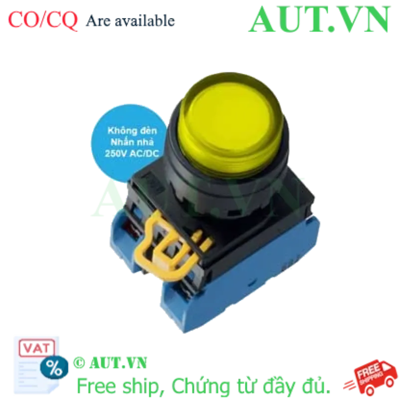 Ảnh của Nút nhấn nhả IDEC YW1L-M2E20Q0Y D22 2NO (Vàng)