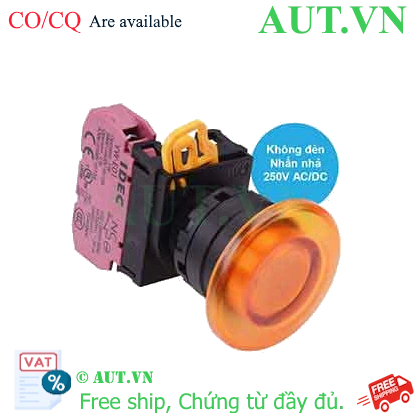 Ảnh của Nút nhấn nhả IDEC YW1L-M4E01Q0A D22 1NC (Hổ phách)