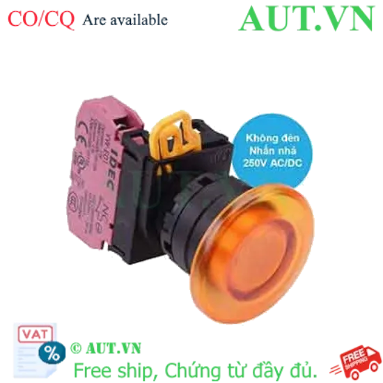 Ảnh của Nút nhấn nhả IDEC YW1L-M4E01Q0A D22 1NC (Hổ phách)