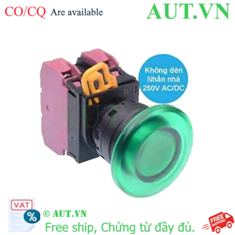 Ảnh của Nút nhấn nhả IDEC YW1L-M4E02Q0G D22 2NC (Xanh)