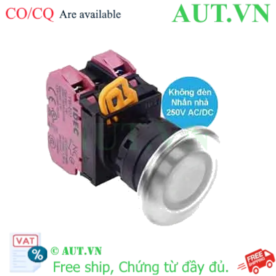 Ảnh của Nút nhấn nhả IDEC YW1L-M4E02Q0W D22 2NC (Trắng)
