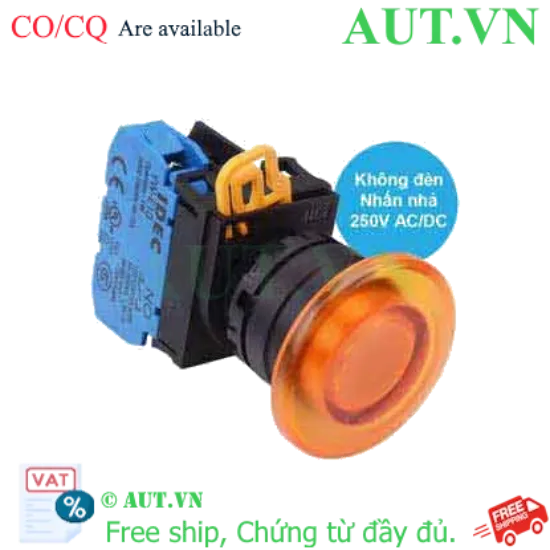 Ảnh của Nút nhấn nhả IDEC YW1L-M4E10Q0A D22 1NO (Hổ phách)