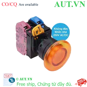 Ảnh của Nút nhấn nhả IDEC YW1L-M4E11Q0A D22 1NO+1NC (Hổ phách)