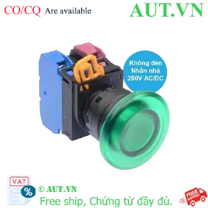 Ảnh của Nút nhấn nhả IDEC YW1L-M4E11Q0G D22 1NO+1NC (Xanh)