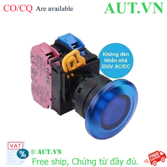 Ảnh của Nút nhấn nhả IDEC YW1L-M4E11Q0S D22 1NO+1NC (Xanh)