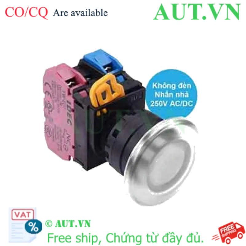 Ảnh của Nút nhấn nhả IDEC YW1L-M4E11Q0W D22 1NO+1NC (Trắng)