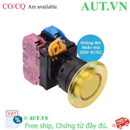 Ảnh của Nút nhấn nhả IDEC YW1L-M4E11Q0Y D22 1NO+1NC (Vàng)