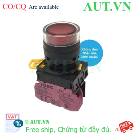 Ảnh của Nút nhấn nhả IDEC YW1L-MF2E01Q0R D22 1NC (Đỏ)