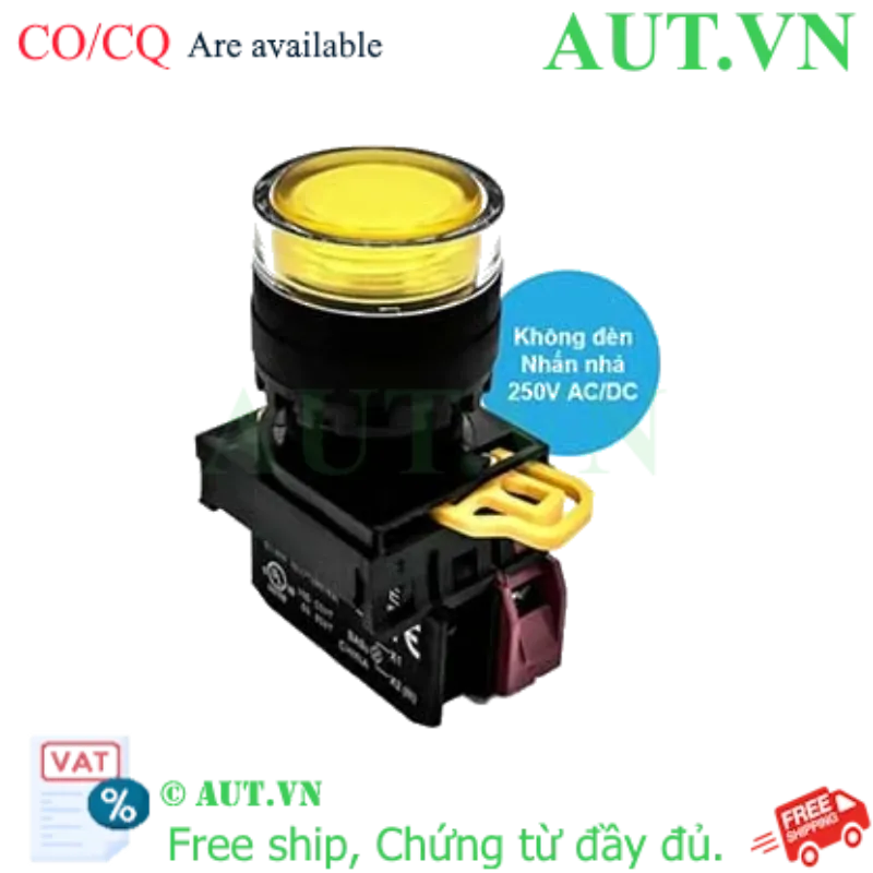 Ảnh của Nút nhấn nhả IDEC YW1L-MF2E01Q0Y D22 1NC (Vàng)