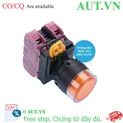 Ảnh của Nút nhấn nhả IDEC YW1L-MF2E02Q0A D22 2NC (Hổ phách)
