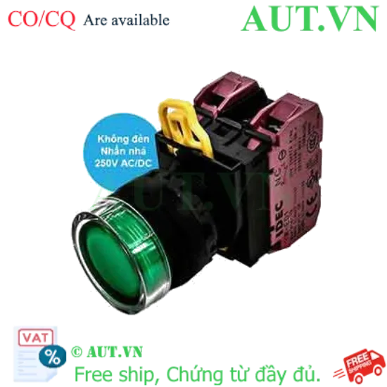 Ảnh của Nút nhấn nhả IDEC YW1L-MF2E02Q0G D22 2NC (Xanh)