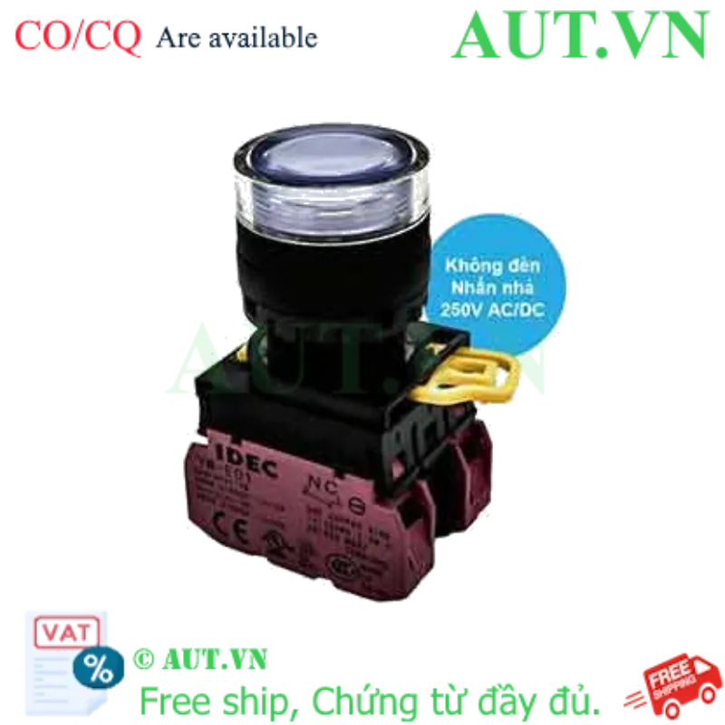 Ảnh của Nút nhấn nhả IDEC YW1L-MF2E02Q0W D22 2NC (Trắng)
