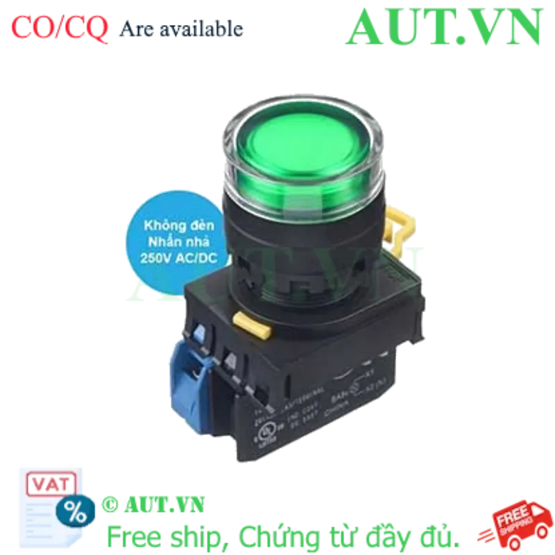 Ảnh của Nút nhấn nhả IDEC YW1L-MF2E10Q0G D22 1NO (Xanh)