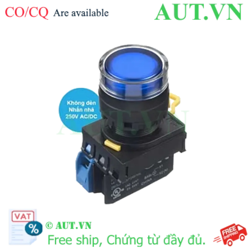 Ảnh của Nút nhấn nhả IDEC YW1L-MF2E10Q0S D22 1NO (Xanh)