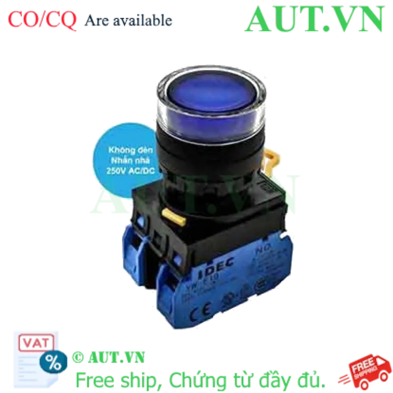 Ảnh của Nút nhấn nhả IDEC YW1L-MF2E20Q0S D22 2NO (Xanh)