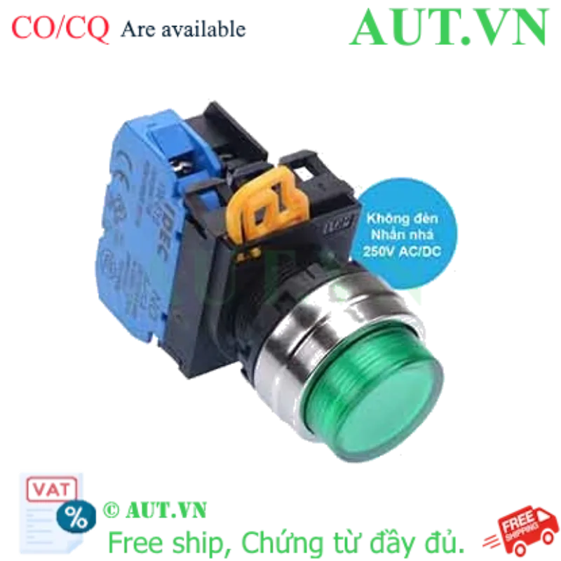 Ảnh của Nút nhấn nhả IDEC YW4L-M2E10Q0G D22 1NO (Xanh)