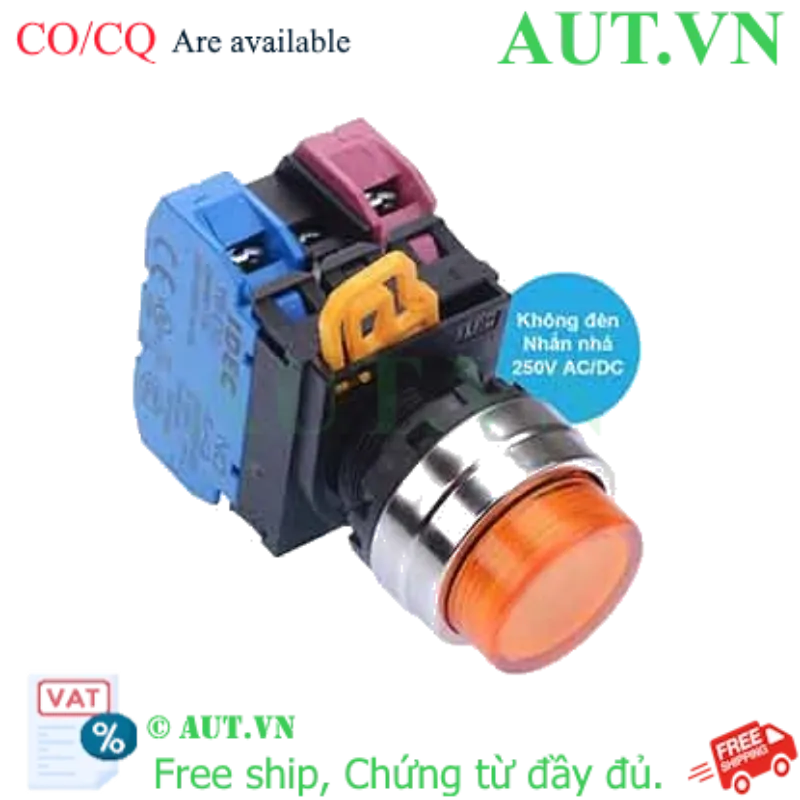 Ảnh của Nút nhấn nhả IDEC YW4L-M2E11Q0A D22 1NO+1NC (Hổ phách)