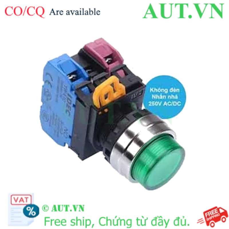 Ảnh của Nút nhấn nhả IDEC YW4L-M2E11Q0G D22 1NO+1NC (Xanh)