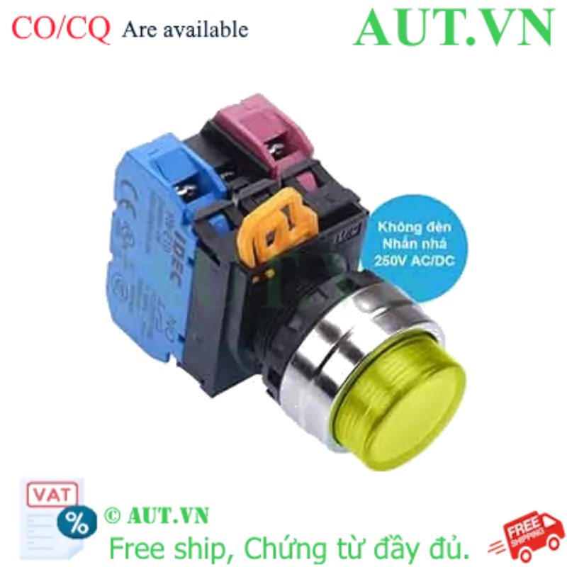 Ảnh của Nút nhấn nhả IDEC YW4L-M2E11Q0Y D22 1NO+1NC (Vàng)