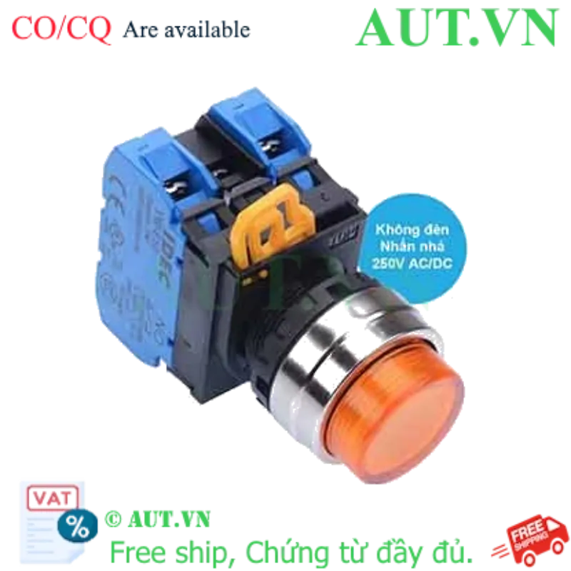 Ảnh của Nút nhấn nhả IDEC YW4L-M2E20Q0A D22 2NO (Hổ phách)