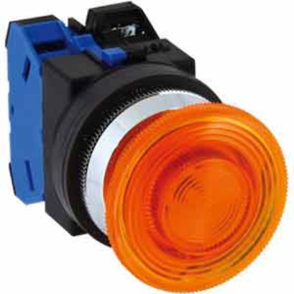 Ảnh của Nút nhấn nhả có đèn IDEC ALN31620DNA 110VAC D30 2NO (Hổ phách)
